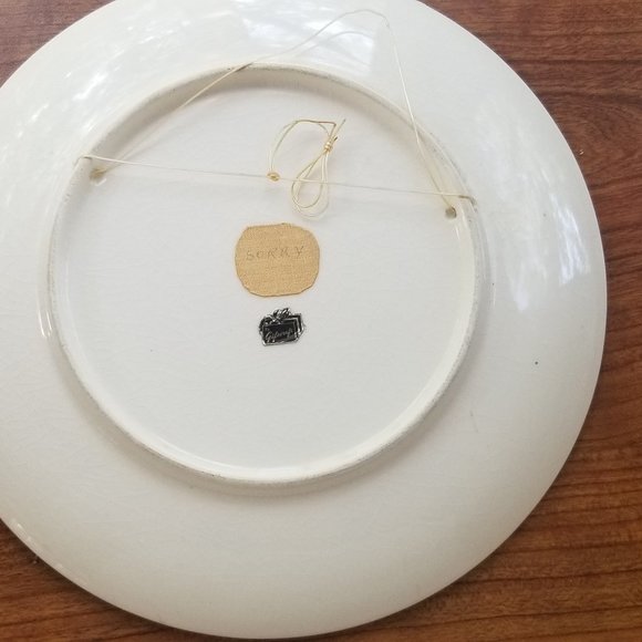 Antique Hand Painted Floral Plate (Decorative Use) - Picture 4 of 5